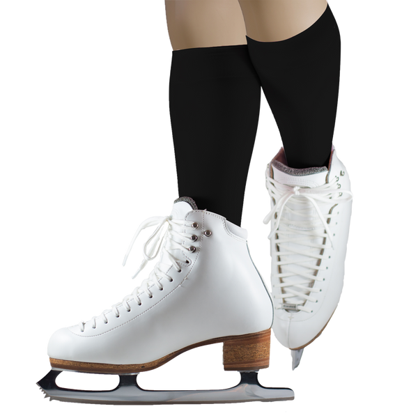 CRS Cross Figure Skate Socks (2 Pair) - Knee High Tights For Skating