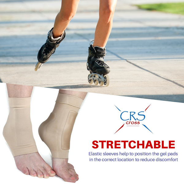 CRS Cross Boot Bumper Gel Pad Sleeve - Protection of Achilles Tendon & Lace Bite