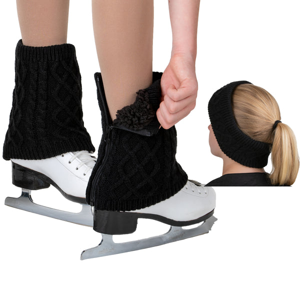 CRS Cross Leg Warmers and Headband Set