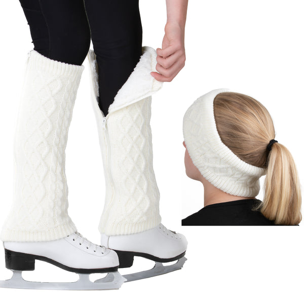 CRS Cross Leg Warmers and Headband Set