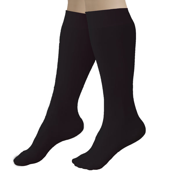 CRS Cross Figure Skate Socks (2 Pair) - Knee High Tights For Skating