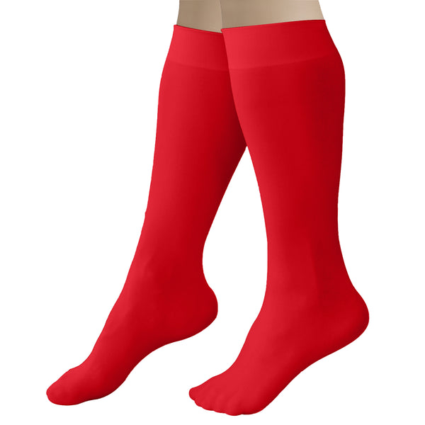 CRS Cross Figure Skate Socks (2 Pair) - Knee High Tights For Skating