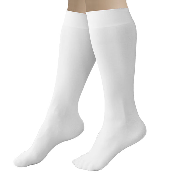 CRS Cross Figure Skate Socks (2 Pair) - Knee High Tights For Skating