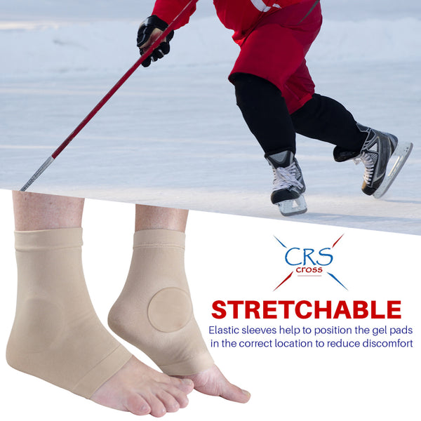 CRS Cross Ankle Malleolar Gel Sleeves - Premium Ankle Padded Skate Sock