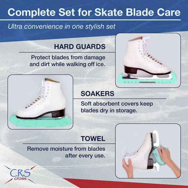 CRS Cross Skate Guards, Soakers & Towel Gift Set