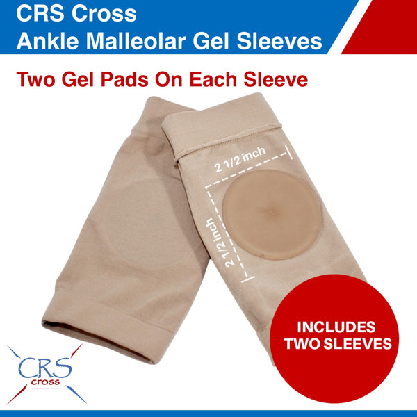 CRS Cross Ankle Malleolar Gel Sleeves - Premium Ankle Padded Skate Sock