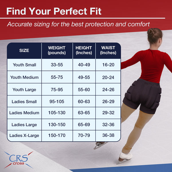 CRS Cross Padded Figure Skating Shorts
