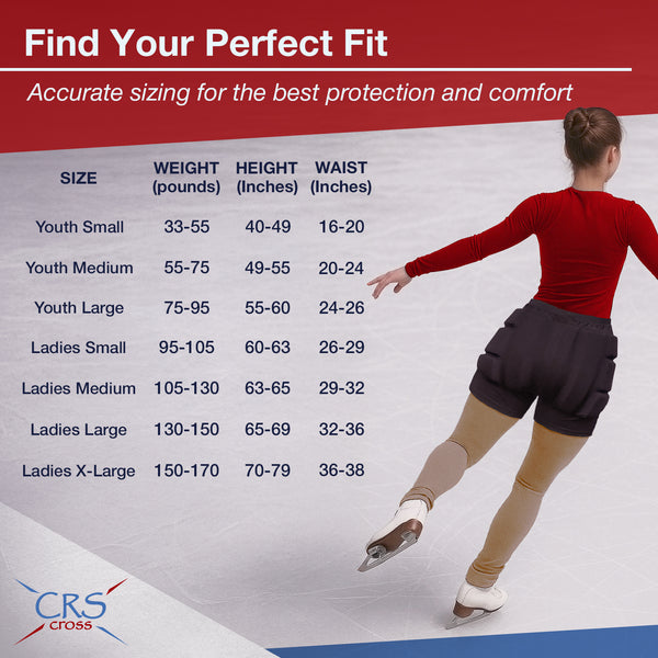 CRS Cross Padded Figure Skating Shorts