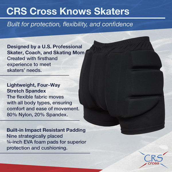 CRS Cross Padded Figure Skating Shorts