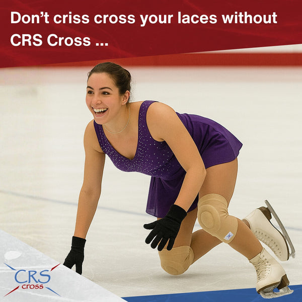 CRS Cross Gel Knee Pads for Ice Skating.  2 Gel Sleeve Knee Pads