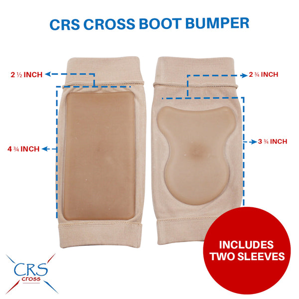 CRS Cross Boot Bumper Gel Pad Sleeve - Protection of Achilles Tendon & Lace Bite
