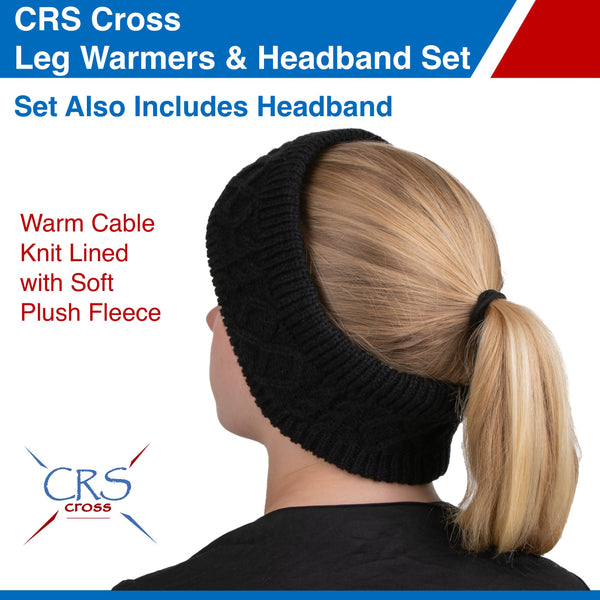 CRS Cross Leg Warmers and Headband Set