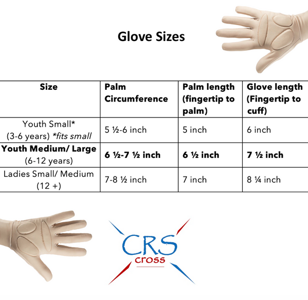 CRS Cross Figure Skating Padded Gloves - Tan