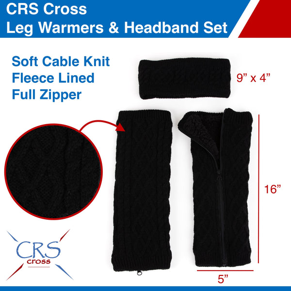 CRS Cross Leg Warmers and Headband Set