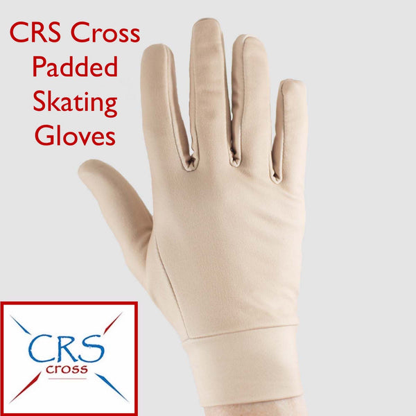 CRS Cross Figure Skating Padded Gloves - Tan