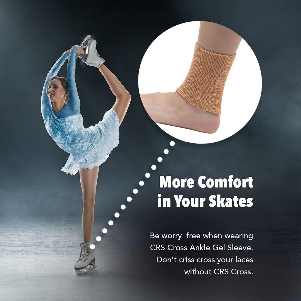 CRS Cross Achilles Heel Gel Sleeves (2-Pack) – Cushioned Socks For Heel Pain Relief